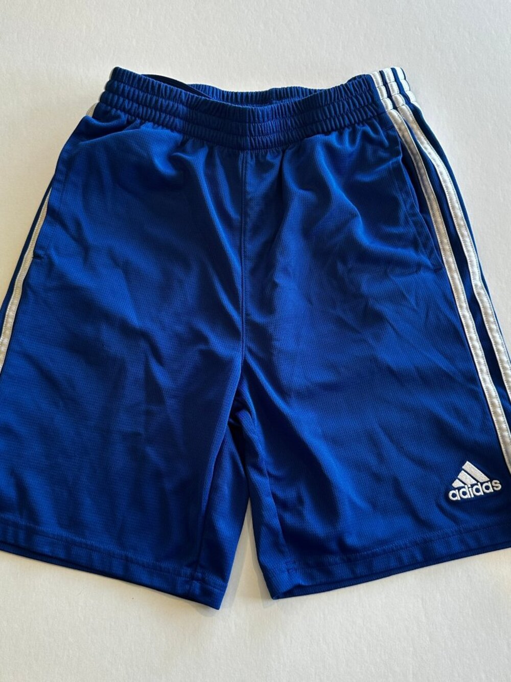 Adidas Boys Large Blue Athletic Shorts